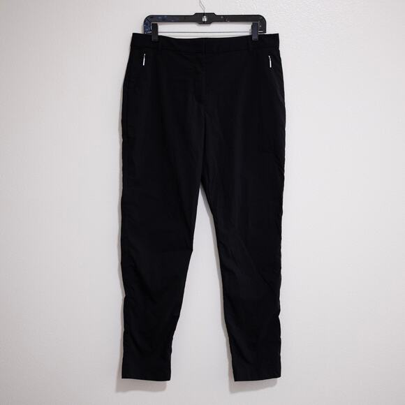 Anatomie Thea Curvy Pant Straight Leg Black Golf Travel Comfort Stretch SZ L - Picture 2 of 7